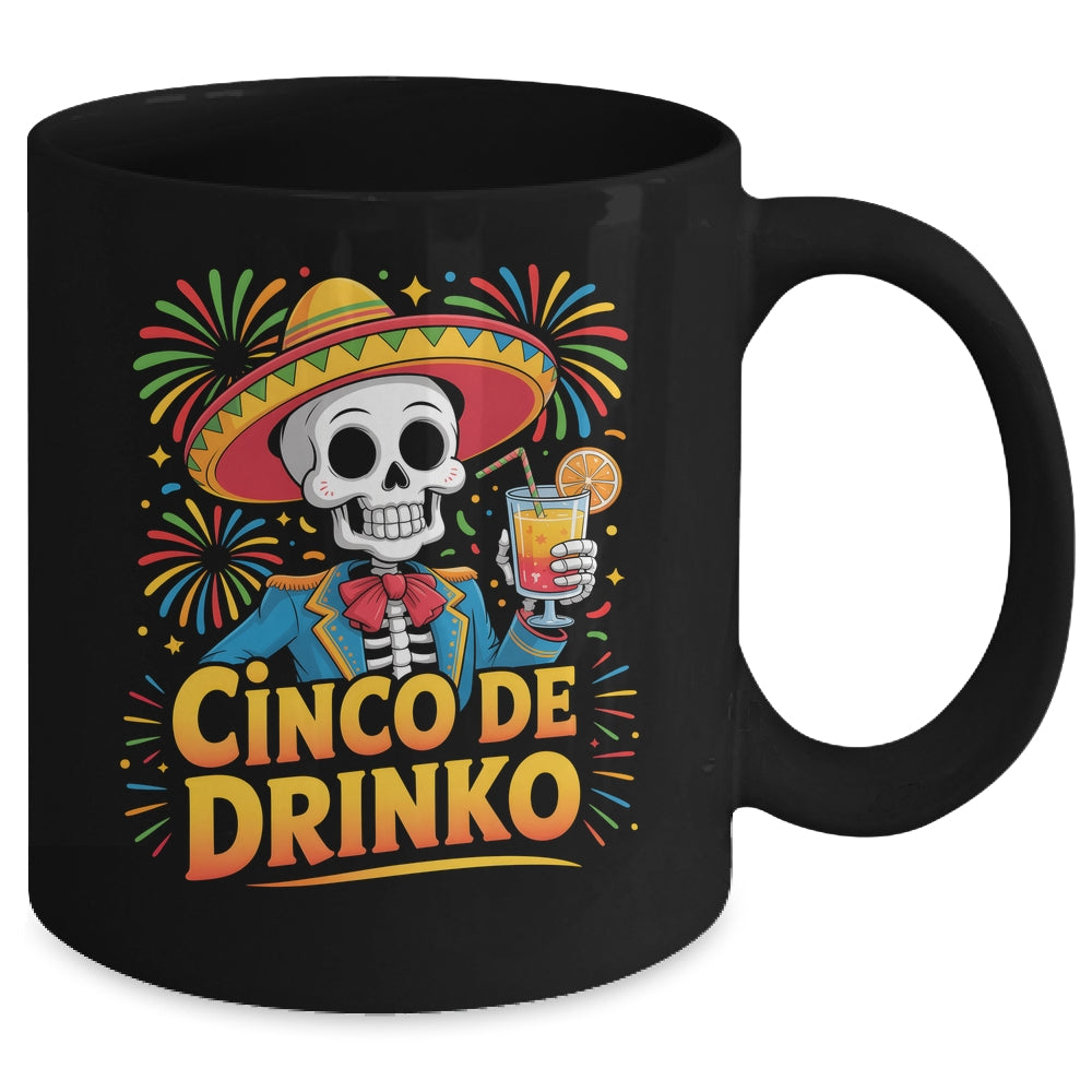 Funny Mexican Cinco De Drinko Cinco De Mayo Fiesta Outfit Mug | siriusteestore