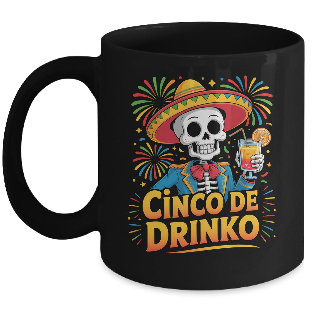 Funny Mexican Cinco De Drinko Cinco De Mayo Fiesta Outfit Mug | siriusteestore