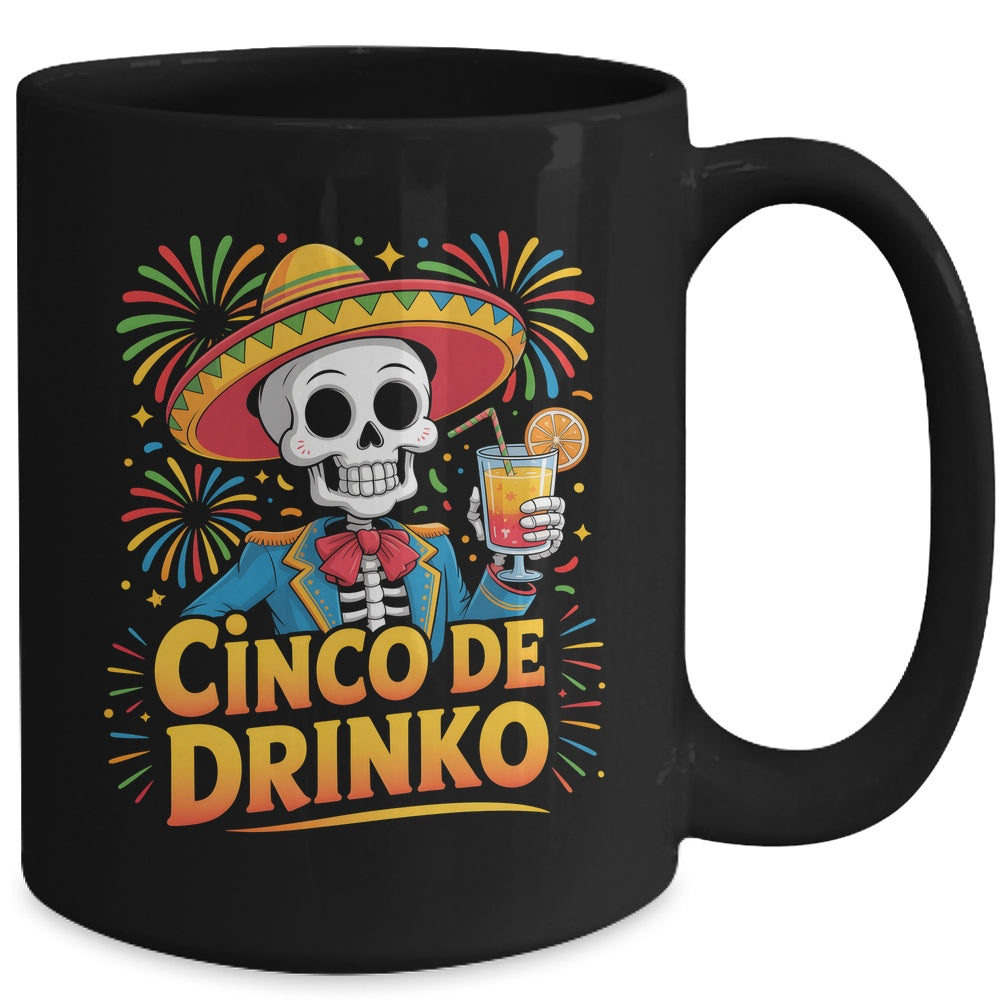 Funny Mexican Cinco De Drinko Cinco De Mayo Fiesta Outfit Mug | siriusteestore