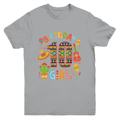 Funny Mexican Party 10th Birthday Girl Fiesta 10 Year Old Youth Shirt | siriusteestore