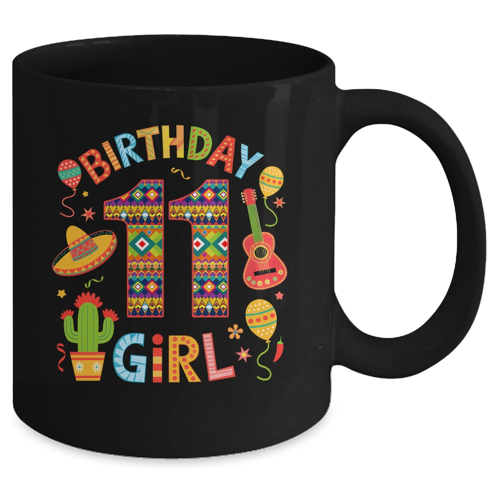 Funny Mexican Party 11th Birthday Girl Fiesta 11 Year Old Mug | siriusteestore