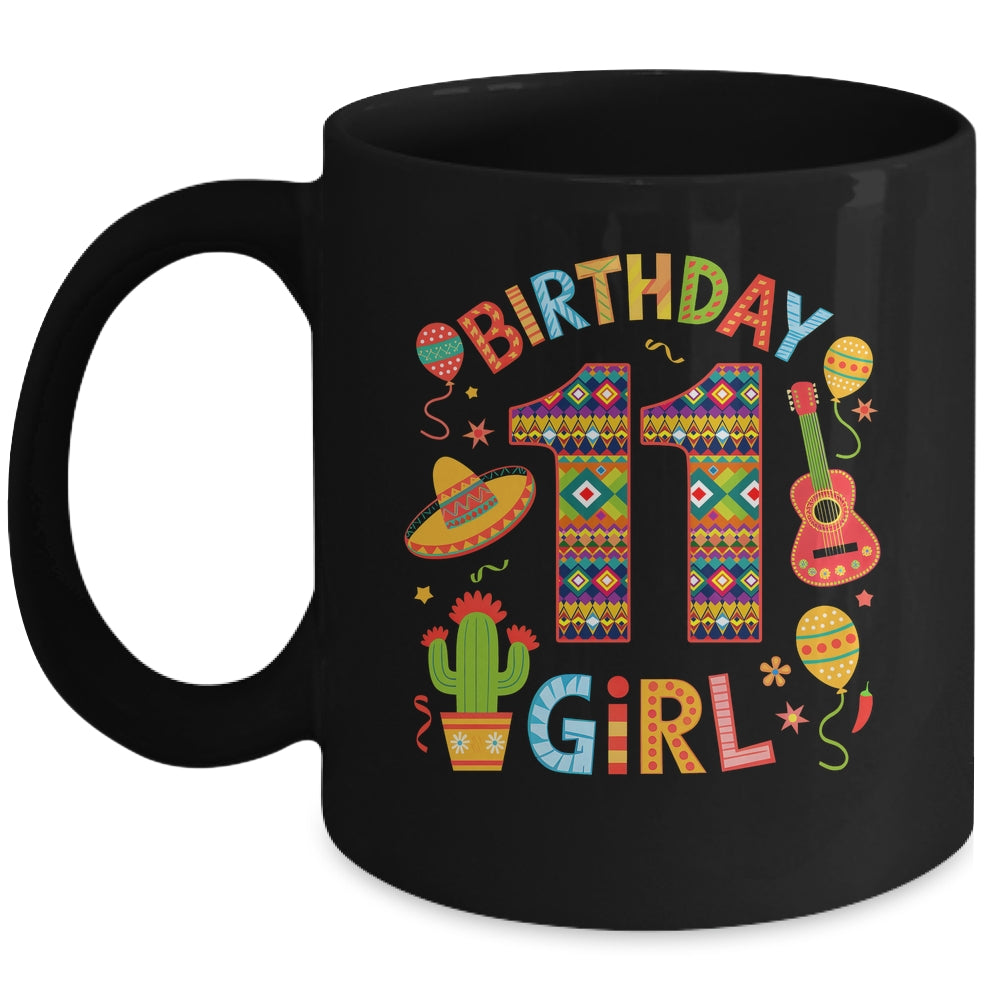 Funny Mexican Party 11th Birthday Girl Fiesta 11 Year Old Mug | siriusteestore