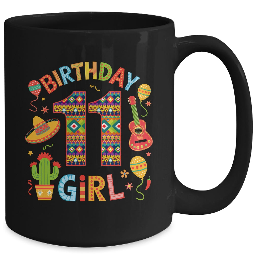 Funny Mexican Party 11th Birthday Girl Fiesta 11 Year Old Mug | siriusteestore