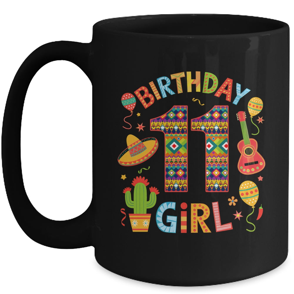 Funny Mexican Party 11th Birthday Girl Fiesta 11 Year Old Mug | siriusteestore