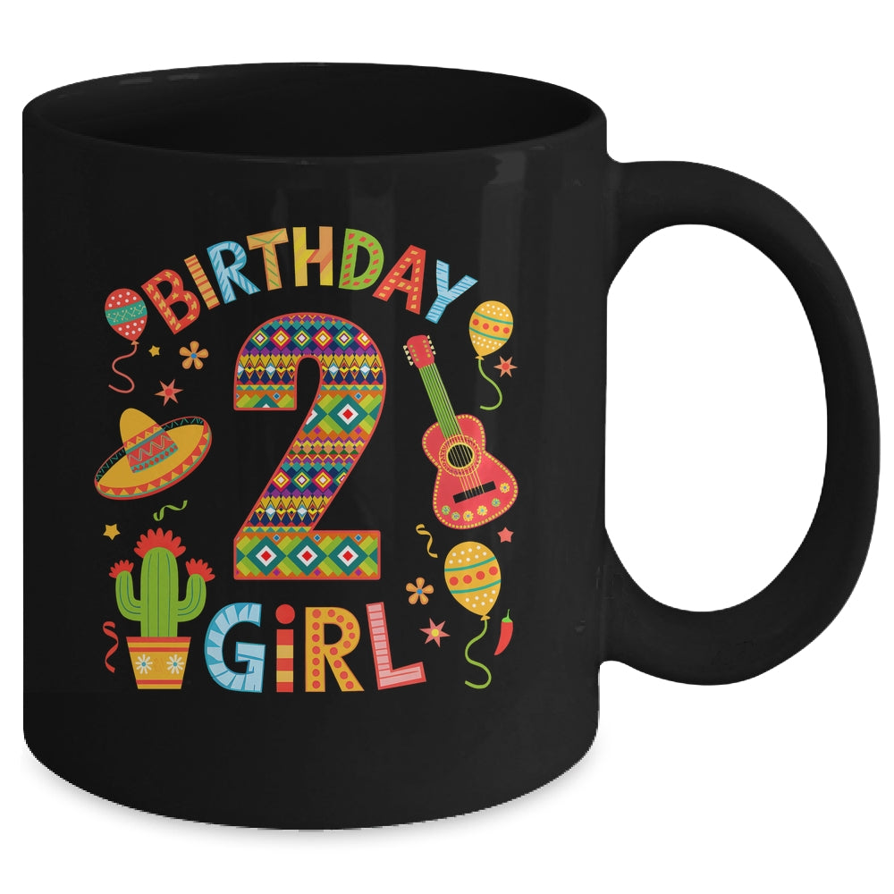 Funny Mexican Party 2nd Birthday Girl Fiesta 2 Year Old Mug | siriusteestore