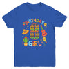 Funny Mexican Party 8th Birthday Girl Fiesta 8 Year Old Youth Shirt | siriusteestore