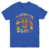 Funny Mexican Party 9th Birthday Girl Fiesta 9 Year Old Youth Shirt | siriusteestore