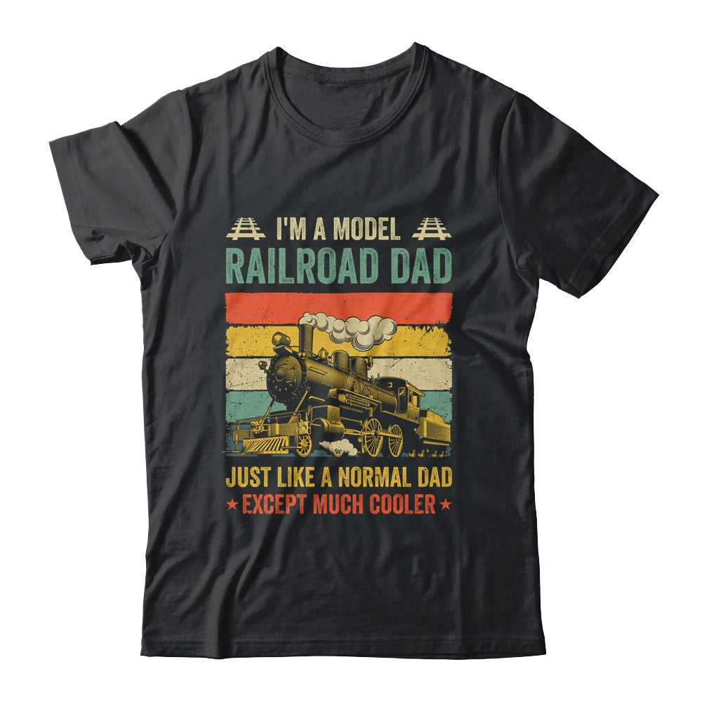 Funny Model Railroad Train Cool Dad Fathers Day Retro Shirt & Hoodie | siriusteestore