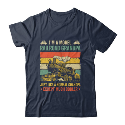 Funny Model Railroad Train Cool Grandpa Fathers Day Retro Shirt & Hoodie | siriusteestore