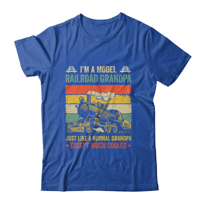 Funny Model Railroad Train Cool Grandpa Fathers Day Retro Shirt & Hoodie | siriusteestore