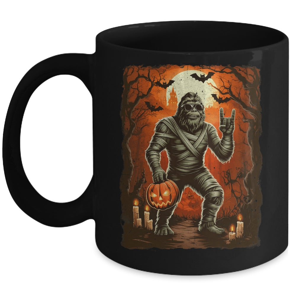 Funny Mummy Bigfoot Halloween Costumes Spooky Season Mens Mug | siriusteestore