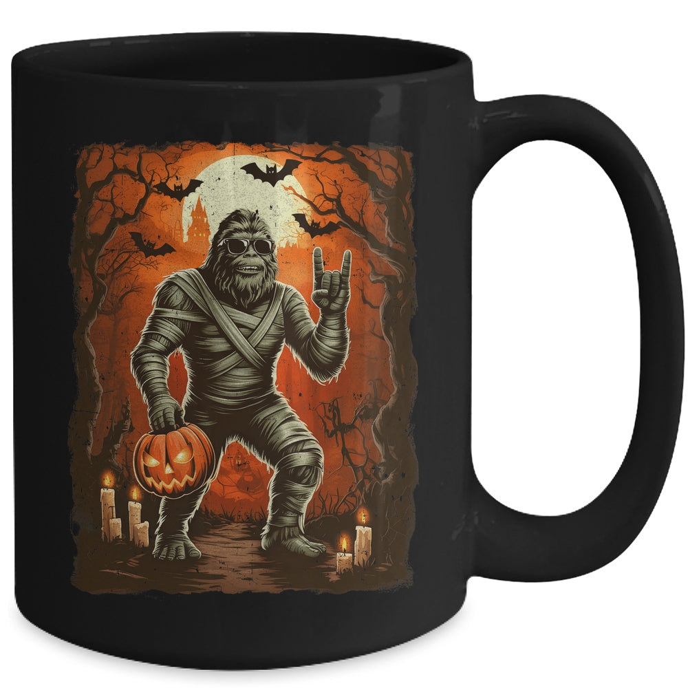 Funny Mummy Bigfoot Halloween Costumes Spooky Season Mens Mug | siriusteestore