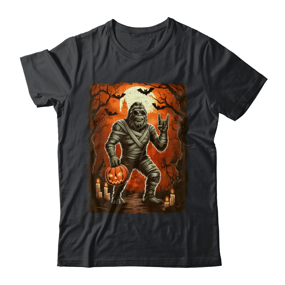 Funny Mummy Bigfoot Halloween Costumes Spooky Season Mens Shirt & Hoodie | siriusteestore