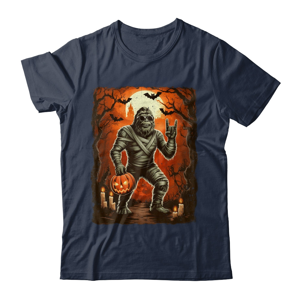 Funny Mummy Bigfoot Halloween Costumes Spooky Season Mens Shirt & Hoodie | siriusteestore