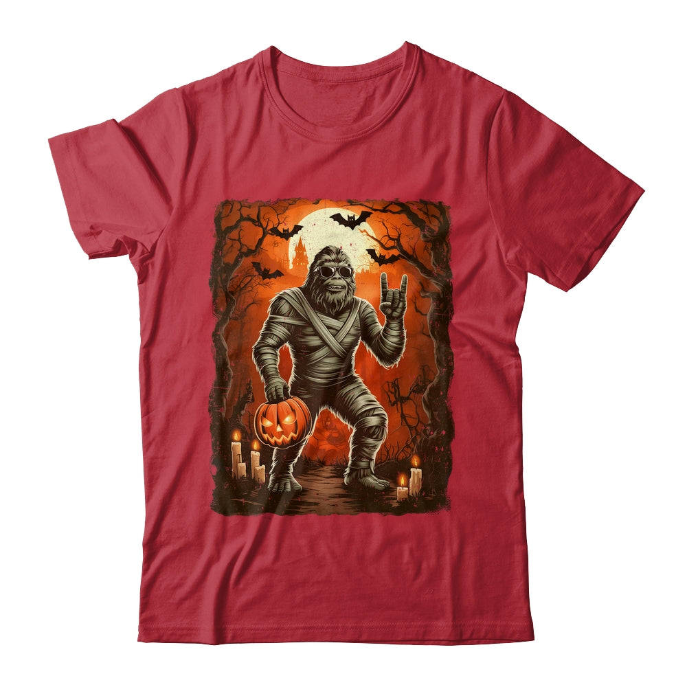 Funny Mummy Bigfoot Halloween Costumes Spooky Season Mens Shirt & Hoodie | siriusteestore