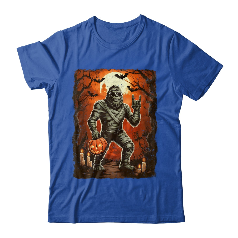 Funny Mummy Bigfoot Halloween Costumes Spooky Season Mens Shirt & Hoodie | siriusteestore