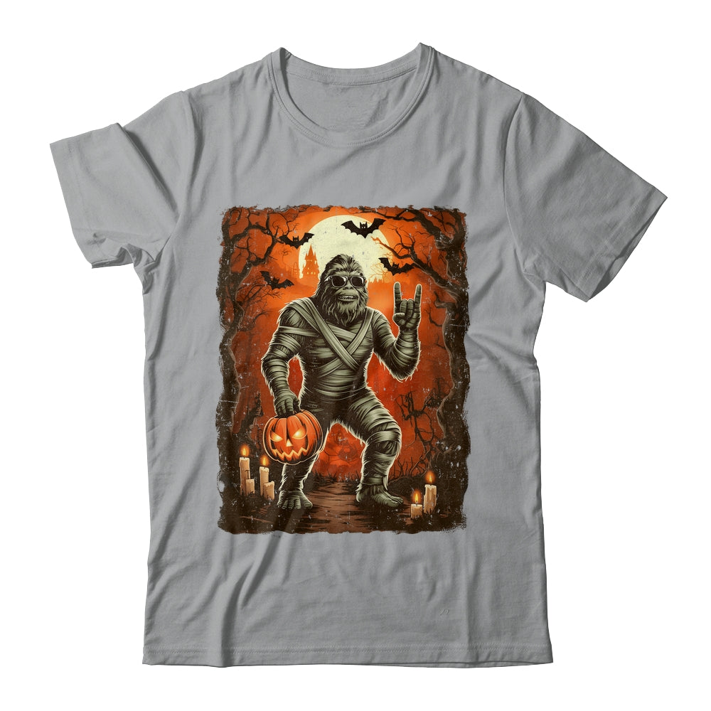 Funny Mummy Bigfoot Halloween Costumes Spooky Season Mens Shirt & Hoodie | siriusteestore