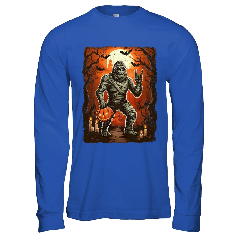 Funny Mummy Bigfoot Halloween Costumes Spooky Season Mens Shirt & Hoodie | siriusteestore