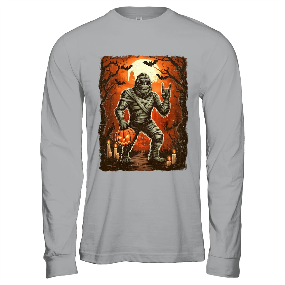 Funny Mummy Bigfoot Halloween Costumes Spooky Season Mens Shirt & Hoodie | siriusteestore