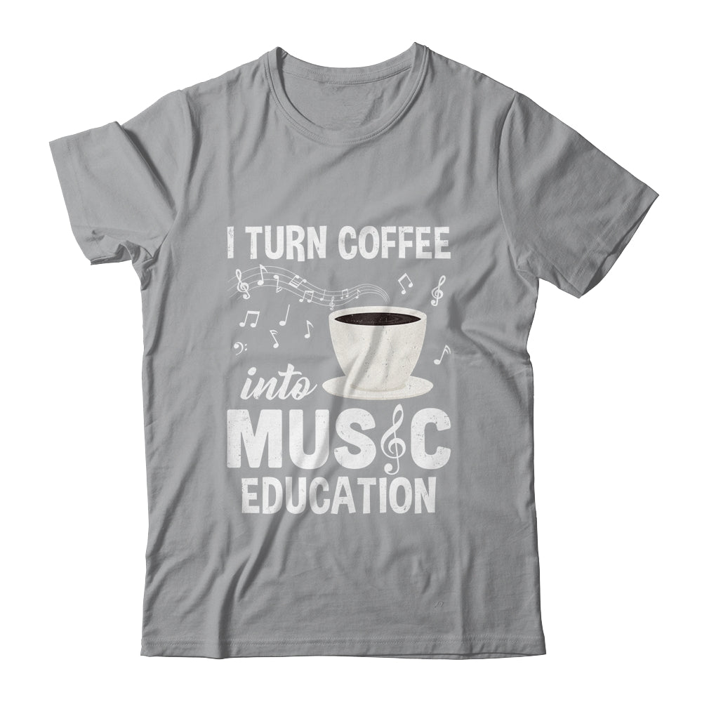 Funny Music Teacher Art For Women Men Musician Coffee Lover Shirt & Hoodie | siriusteestore
