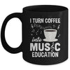 Funny Music Teacher Art For Women Men Musician Coffee Lover Mug | siriusteestore
