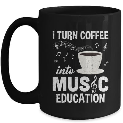 Funny Music Teacher Art For Women Men Musician Coffee Lover Mug | siriusteestore