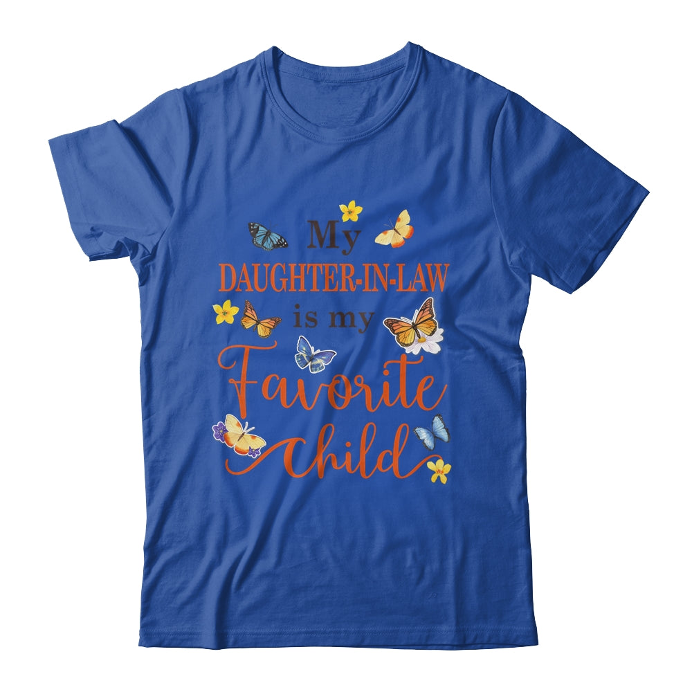 Funny My Daughter In Law Is My Favorite Child Family Butterfly Shirt & Tank Top | siriusteestore