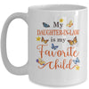 Funny My Daughter In Law Is My Favorite Child Family Butterfly Mug | siriusteestore