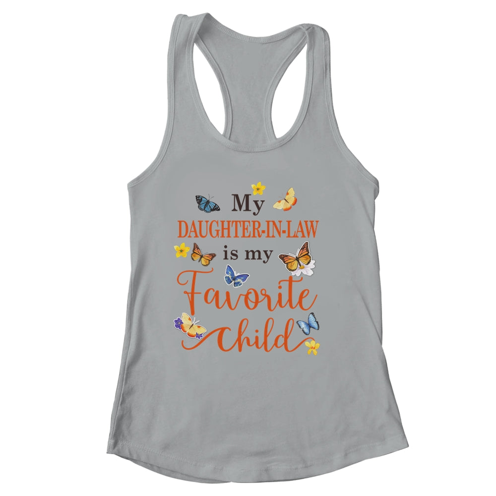 Funny My Daughter In Law Is My Favorite Child Family Butterfly Shirt & Tank Top | siriusteestore