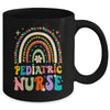 Funny NICU Nurse Pediatric Nurse PEDS Nursing Rainbow Groovy Mug | siriusteestore