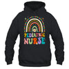 Funny NICU Nurse Pediatric Nurse PEDS Nursing Rainbow Groovy Shirt & Hoodie | siriusteestore