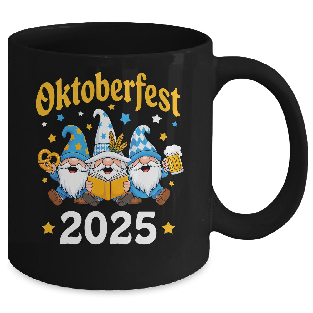 Funny Oktoberfest 2025 Gnome Beer Pretzel Wizard Bavarian Mug | siriusteestore
