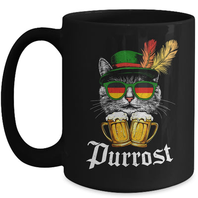 Funny Oktoberfest Cat Bavarian Drinking Beer Purrost Costume Mug | siriusteestore