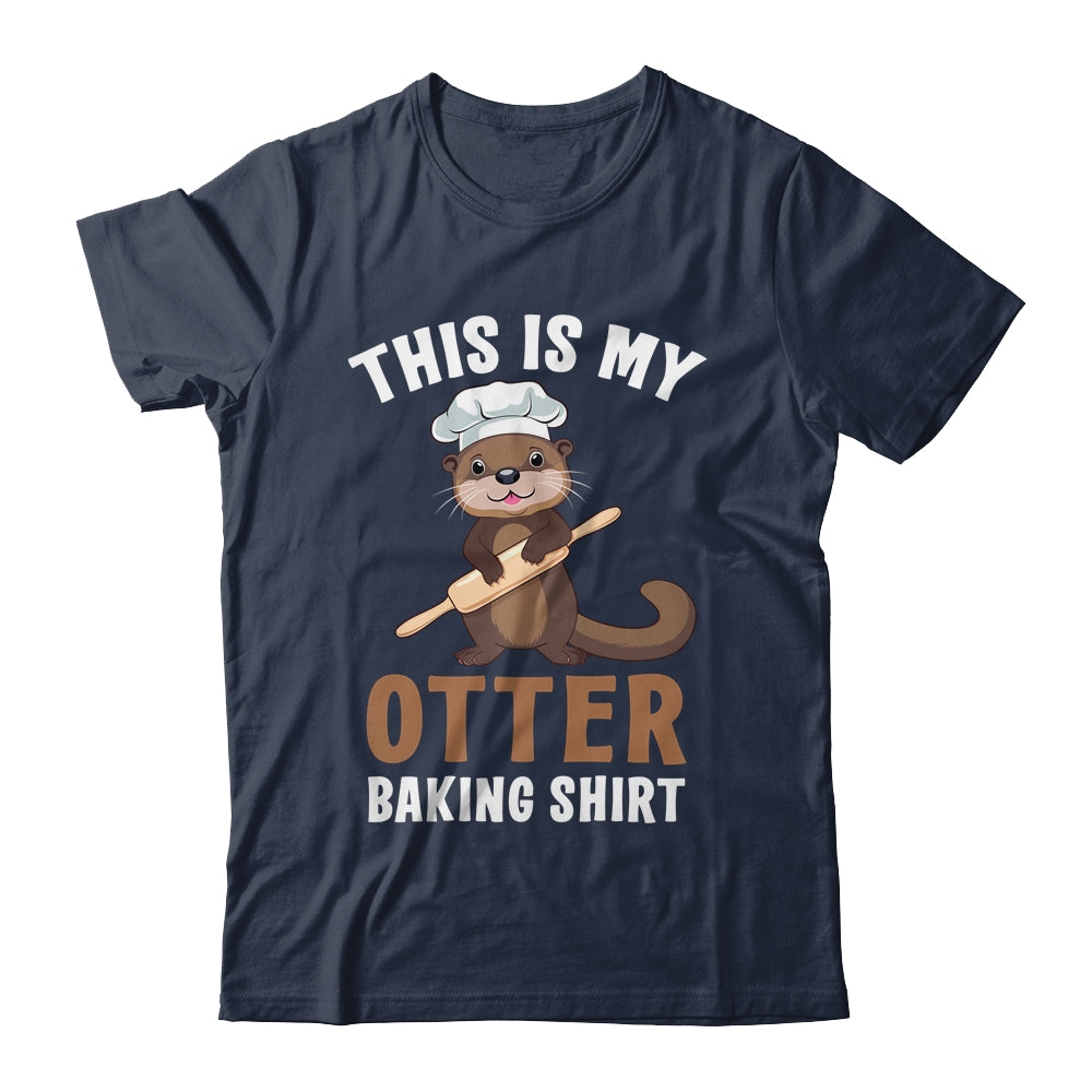 Funny Otter Baking Confectioner Chef Baker For Men Women Shirt & Tank Top | siriusteestore