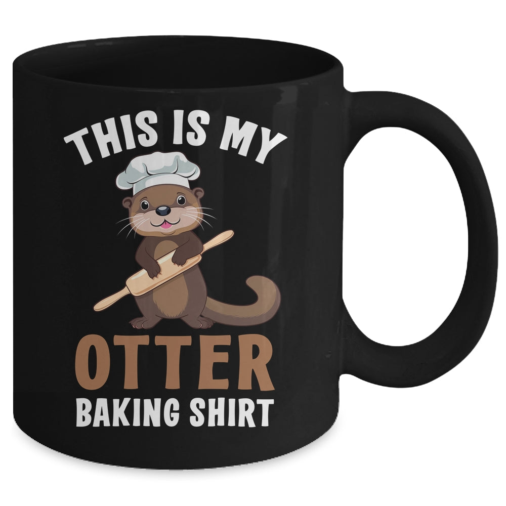Funny Otter Baking Confectioner Chef Baker For Men Women Mug | siriusteestore