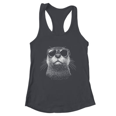 Funny Otter Sunglasses Otter Sea Lover Men Women Boys Shirt & Tank Top | siriusteestore