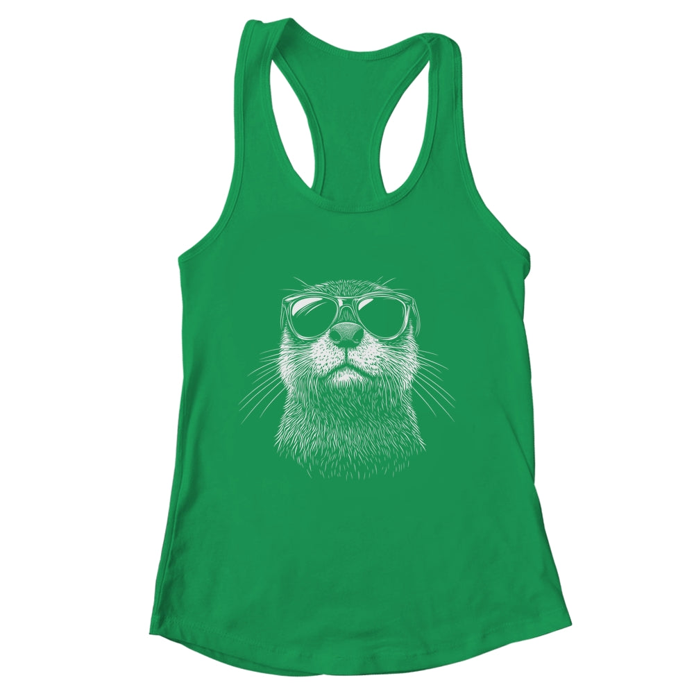Funny Otter Sunglasses Otter Sea Lover Men Women Boys Shirt & Tank Top | siriusteestore