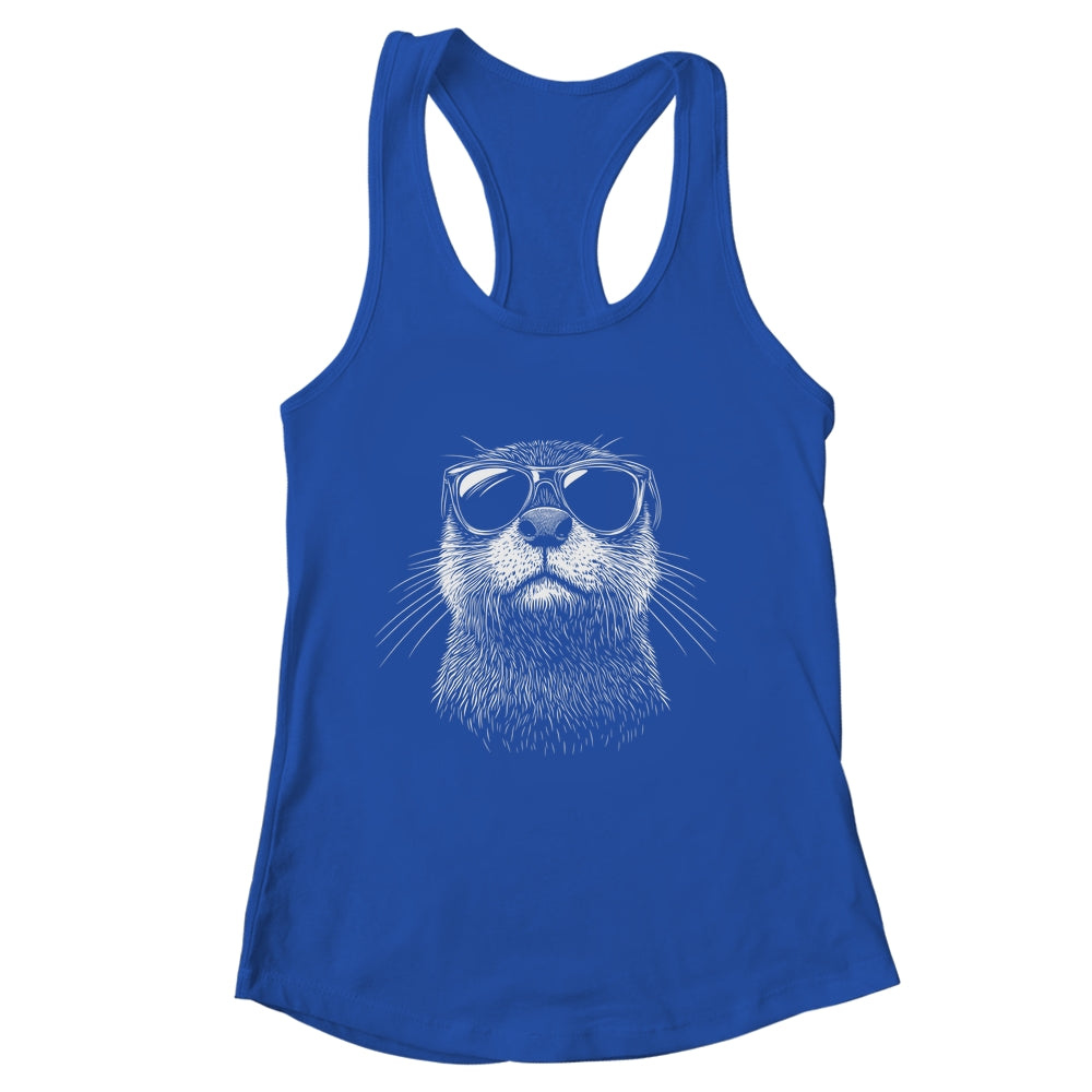 Funny Otter Sunglasses Otter Sea Lover Men Women Boys Shirt & Tank Top | siriusteestore