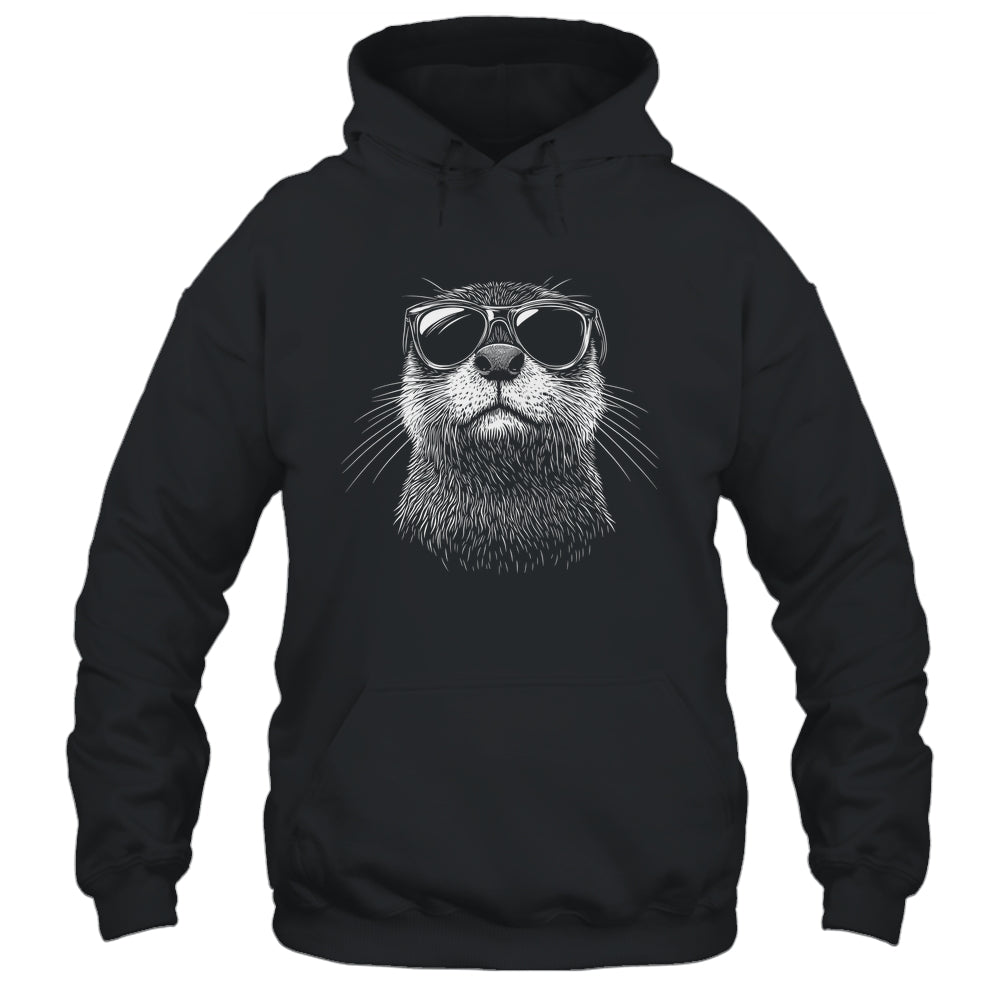 Funny Otter Sunglasses Otter Sea Lover Men Women Boys Shirt & Tank Top | siriusteestore