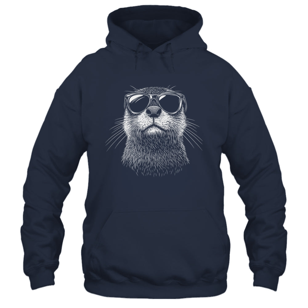 Funny Otter Sunglasses Otter Sea Lover Men Women Boys Shirt & Tank Top | siriusteestore
