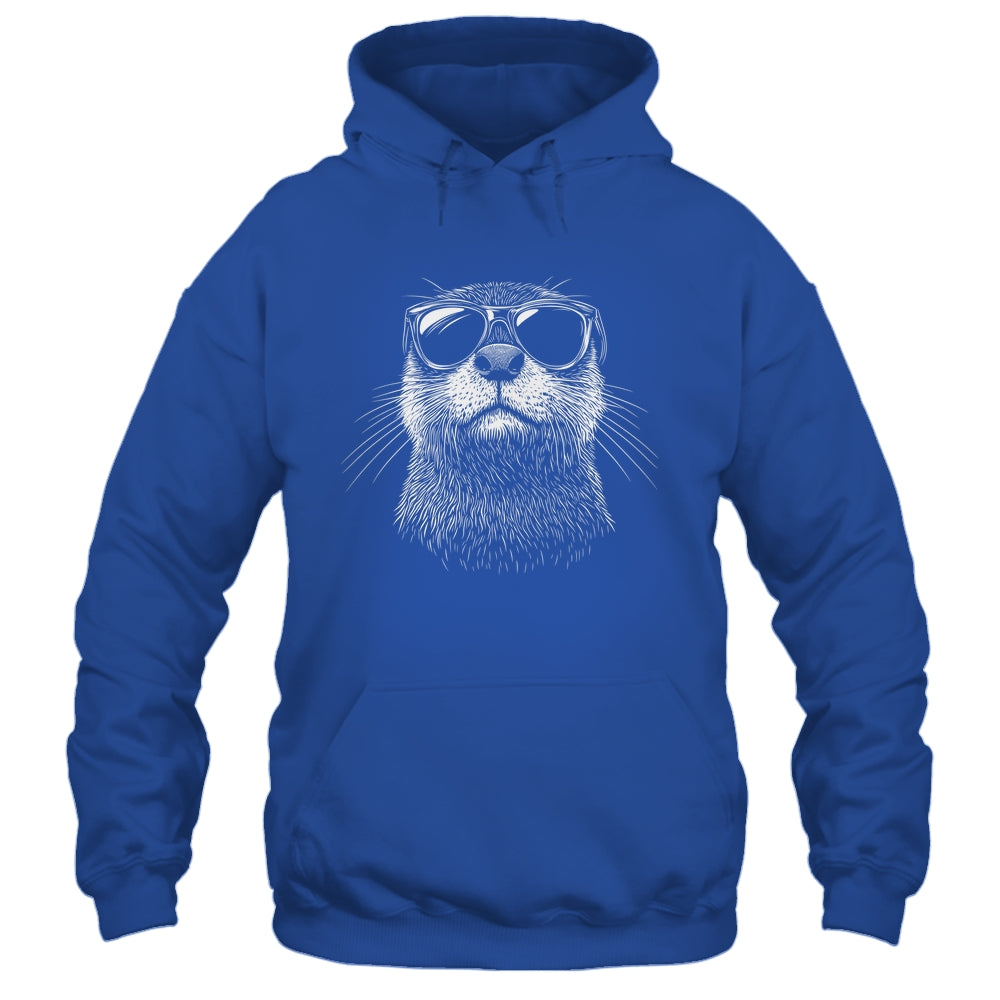 Funny Otter Sunglasses Otter Sea Lover Men Women Boys Shirt & Tank Top | siriusteestore
