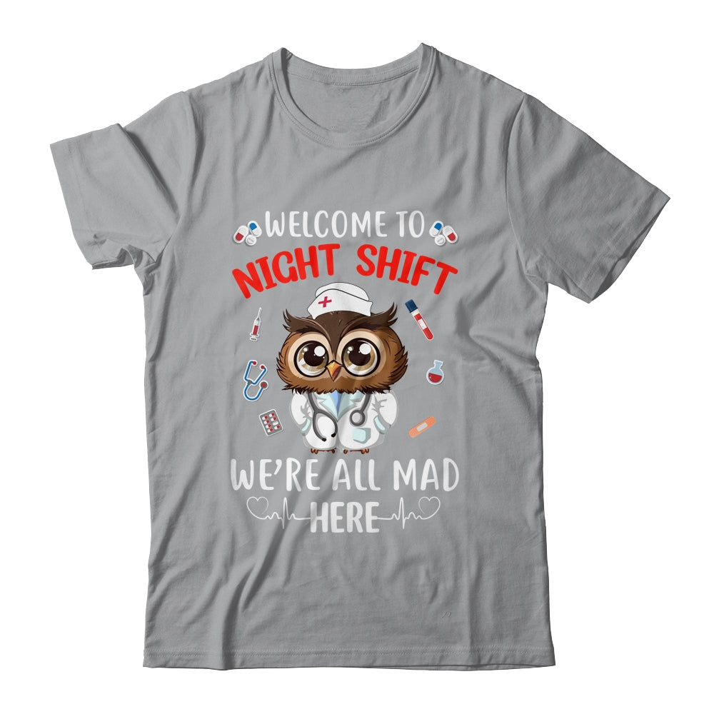Funny Owl Night Shift Nurse Doctor RN ER For Men Women Shirt & Hoodie | siriusteestore