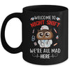 Funny Owl Night Shift Nurse Doctor RN ER For Men Women Mug | siriusteestore