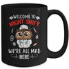 Funny Owl Night Shift Nurse Doctor RN ER For Men Women Mug | siriusteestore