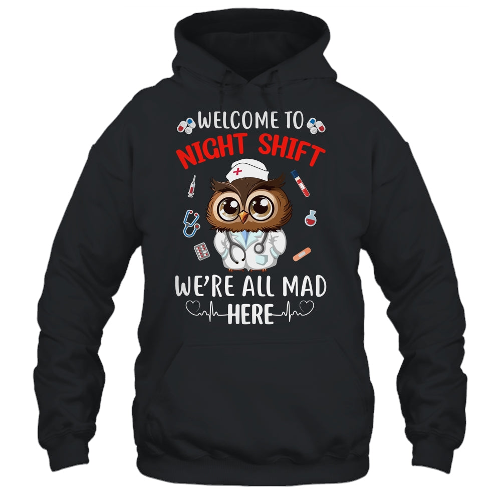 Funny Owl Night Shift Nurse Doctor RN ER For Men Women Shirt & Hoodie | siriusteestore