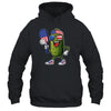 Funny Patriotic Pickle Playing Pickleball Paddle 4th Of July Shirt & Tank Top | siriusteestore