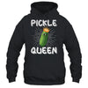 Funny Pickle Queen Art For Women Girls Cucumber Vegan Pickle Shirt & Tank Top | siriusteestore