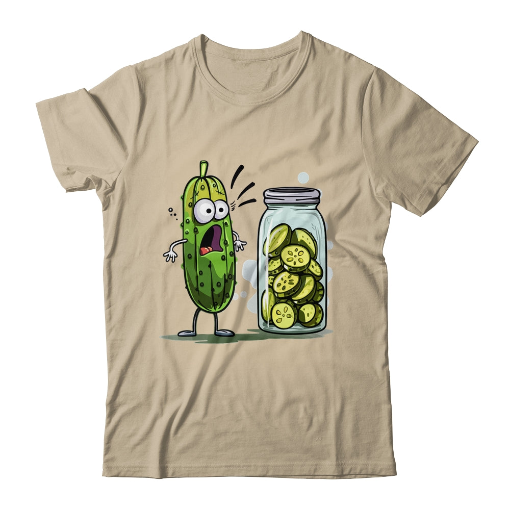 Funny Pickle Surprise A Cucumber And A Jar Of Sliced Pickles Shirt & Tank Top | siriusteestore