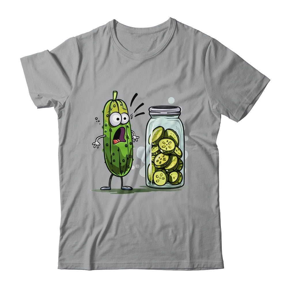 Funny Pickle Surprise A Cucumber And A Jar Of Sliced Pickles Shirt & Tank Top | siriusteestore