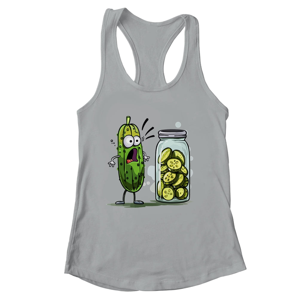 Funny Pickle Surprise A Cucumber And A Jar Of Sliced Pickles Shirt & Tank Top | siriusteestore